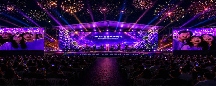 2026 영동포도축제 개막 축하공연 무대